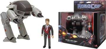 Super7 Robocop Ed-209 And Mr. Kinney Reaction Figure 2-Pack, Multicolor