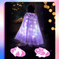 Uporpor Led Princess Dress Up Cape Girls Light Up Princess Hooded Cape For Girls Costume Cloak Princess Shawl Toddler Kids Halloween Led Dressing Up Train