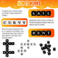 24 Pcs Dice Set, The Crossword Solitaire Game, 6 Sided Dice Crossword Creative Game, Two-Player Parent-Child Interactive Family