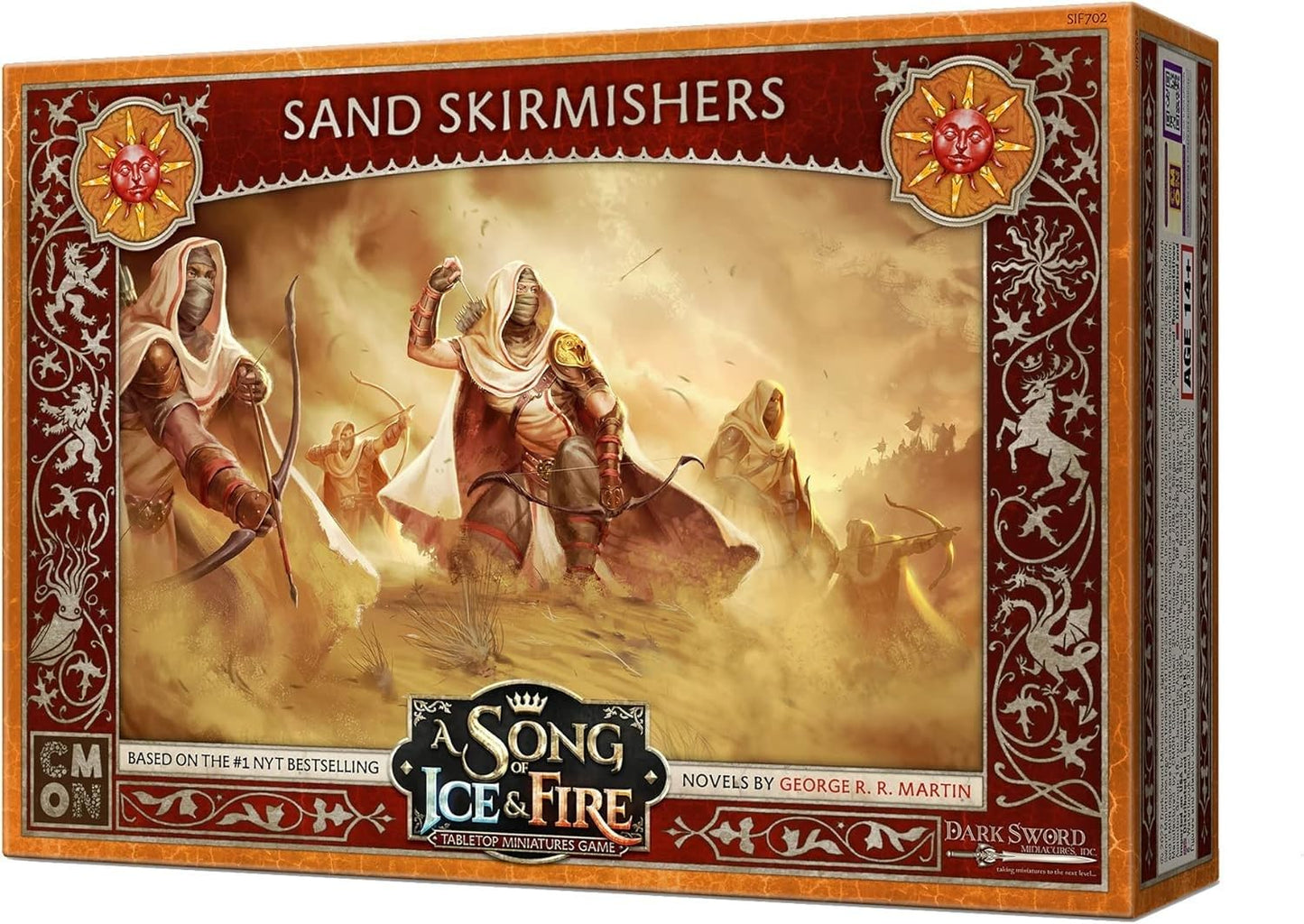 CMON A Song of Ice and Fire Tabletop Miniatures Game Sand Skirmishers Unit Box - advanced Warriors of The Dorne  Strategy Game for mature-themeds  Ages 14+  2+ Players  45-60 Minute Playtime  Made by CMON