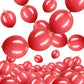 Meanplan 100 Pcs Link Balloon 10 Inch Linking Balloon Latex Linkable Balloons Connected Wedding Party Decoration (Red)