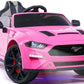 Ford Mustang 24V Ride On Kids Car 4WD Powerful Electric Vehicle, with Rubber Wheels, Bluetooth, FM Radio, Remote Control, Leathe
