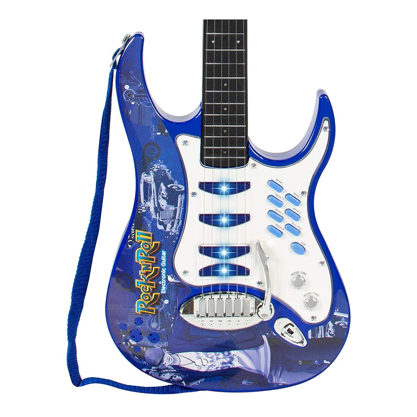 Willbebest Kids Karaoke Microphone Guitar Musical Set Kids Electric Guitar Microphone Amplifier Set Karaoke Machine Musical Inst