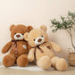 Yunnasi Big Teddy Bear Stuffed Animal 31.5 Inch Giant Large Plush Soft Toy With Love Heart For Kids Girlfriend Light Brown