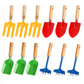 Nicunom 12 Pack Kids Gardening Tools, Metal Garden Tools Set Includes Shovel, Rake, Fork and Trowel, Garden Toys Beach Toys for 