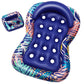 HeySplash Pool Lounger Float for mature-themed  Hawaii Style Inflatable Pool Floats Bed with Detachable Cupholder Caddy  73*50 XL Cooling Contour Lounger Rafts  Water Rafts for Lake  Outdoor Beach Pool Party