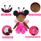 JUSTQUNSEEN Black Baby Doll  Black Doll African American Baby Doll  12  Rag Doll for Girls Soft Baby Doll Gifts  Dolls for 2 3 Year Old Girls  Brown Doll Fairy Dolls Baby Dolls for 2 3 Year Old Girls