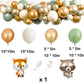 Heeton Woodland Baby Shower Party Supplies Decorations Boxes Fox Balloon Oh Baby Welcome Baby Banner Creatures Fawn Animal Friends Garland Backdrop Cake Cupcake Topper For Girl Boy Gender Reveal