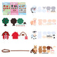 Coola Farm Animals Craft Kit Set for Preschool Kids - Red Barn & Animal Tree Educational Kit for Ages 3-6, Easy DIY Farm Playset