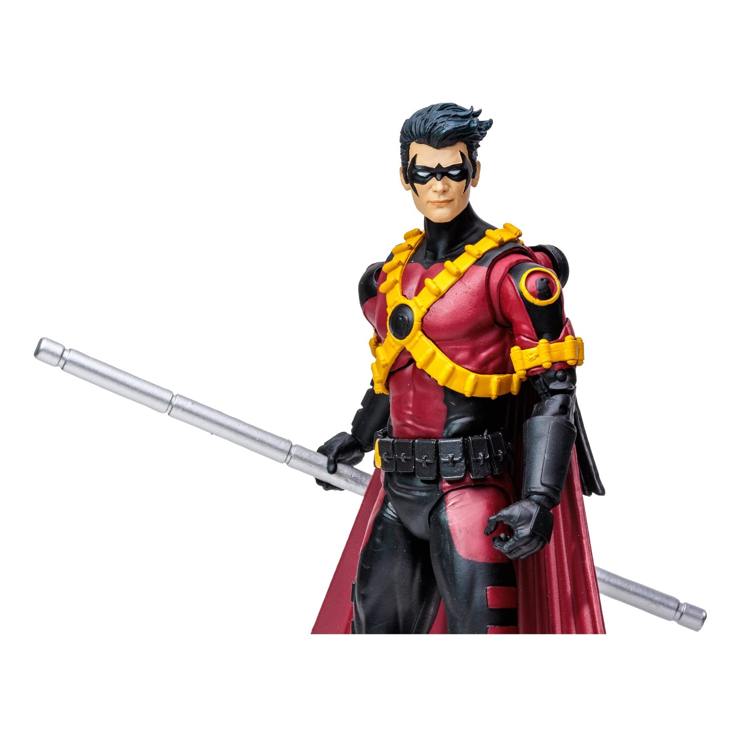 McFarlane Toys DC Multiverse Red Robin 7" Action Figure, Multicolor, PVC, Model 15251, Includes Accessories