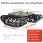 Professional Shock-Absorbing Smart Metal Robot Tank Car Chassis Kit For Arduino/Raspberry, Tracked Suspension Absorption Vehicle