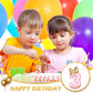 BBTO Number 3 Birthday Candle Pink Birthday Candle Girl with 10 Pieces Pink Candles Long Thin Cupcake Candles in Holders for Cak