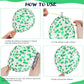 Green And Black Balloons, 50Pcs 12 Inch Green White Black Birthday Balloons, Green Confetti Balloons White Latex Balloons For Bo