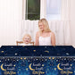 Wiooffen 3Pcs Twinkle Twinkle Little Star Party Tablecloths 108X54 Inch Gender Reveal Birthday Party Plastic Table Cover Baby Sh