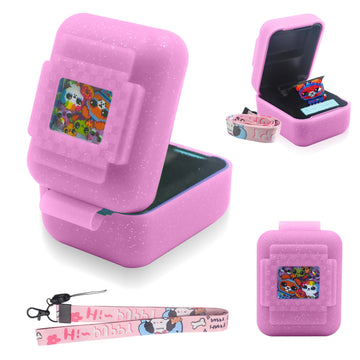 Taladad Silicone Cover Case For Bitzee Interactive Toy Digital Pet And Case,Case With Lanyard,Protective Case Holder Skin For Bi