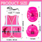 Handepo Construction Worker Costume Kids Hard Hat Construction Vest Goggles Toddler Dress Up Set Birthday Party Girls Boys(Pink,