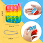 128 Pcs Pop Fidget Keychain It Fidget Toys Bulk   Party Favors for Kids 6-8 Fidgets Packs Sensory Stress Toy Mini Fidget Push Pop Keychain Toys Classroom Prizes for Boy Girl mature-themed