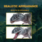 JR PARK Large Dinosaur Toy - Realistic 15.7" T-Rex Figure with Moveable Jaw, Gray Plastic Model for Collectors and Dinosaur Fans