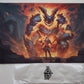 Fantasy North - Cinderbones - Summon: Fire Giant - Tcg Trading Card Game Playmat And Mouse Pad - 24 X 14 Inches - Perfect For Ma