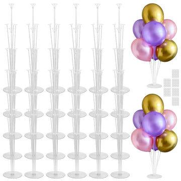 Joyypop 30 Sets Balloon Stand Kit, Balloon Sticks With Base Birthday Graduation Party Decorations Wedding