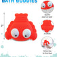 Dollibu Lobster Bath Buddy Squirter - Floating Red Lobster Rubber Bath Toy, Fun Water Squirting Bathtime Play For Toddlers, Soft Sea Life Animal Toy For The Bathtub, Beach, & Pool For Girls & Boys