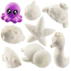 Diy Party Craft Kit Jumbo Ocean Pals Squishies (8 Unique Sea Animals)-White Kawaii Scented Slow Rising Squishy Toys, Paint, Scen