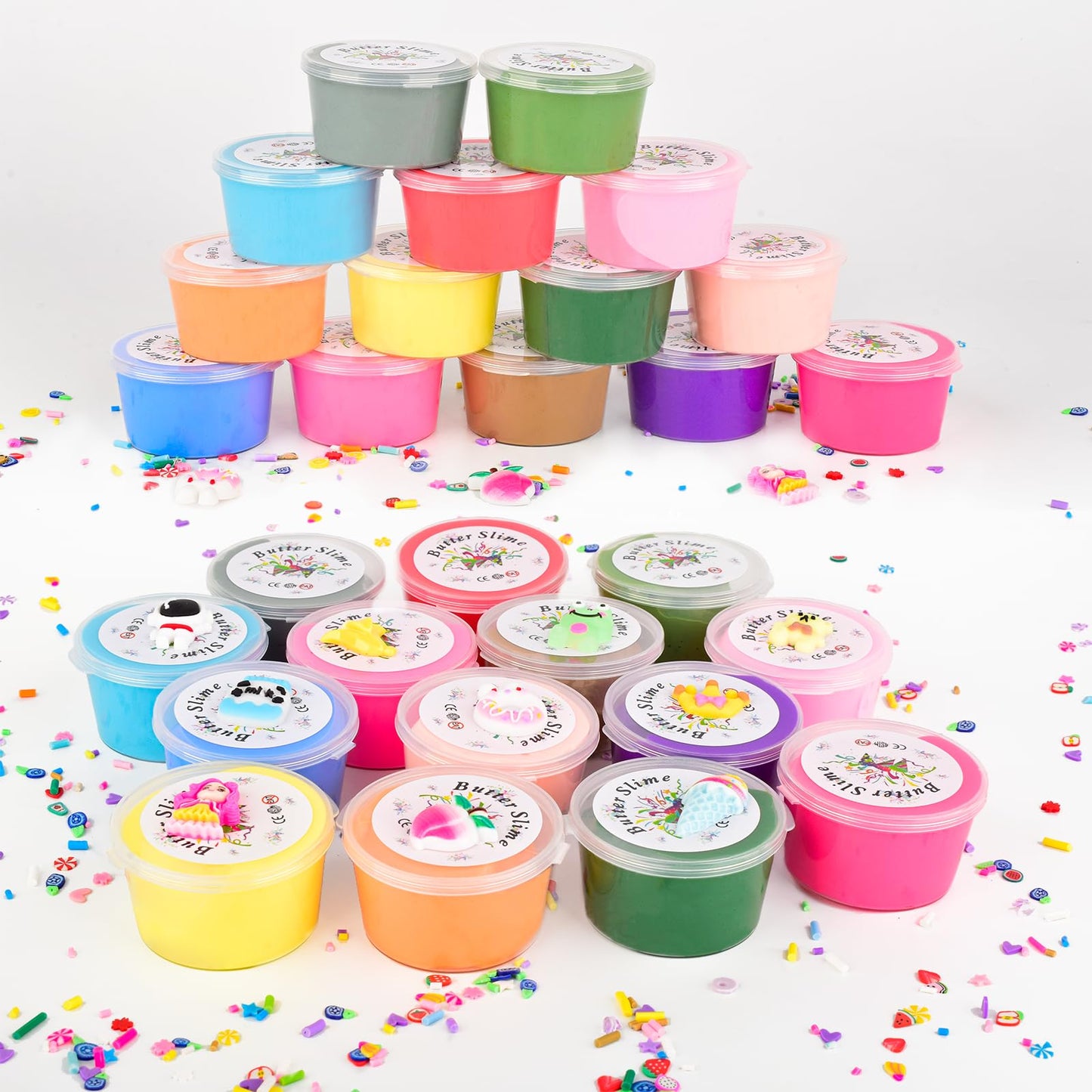 Butter Slime Set For Party Favors, 14 Pack Butter Slime Kit For Kids, Diy Putty Stress Relief Toy For Girls And Boys