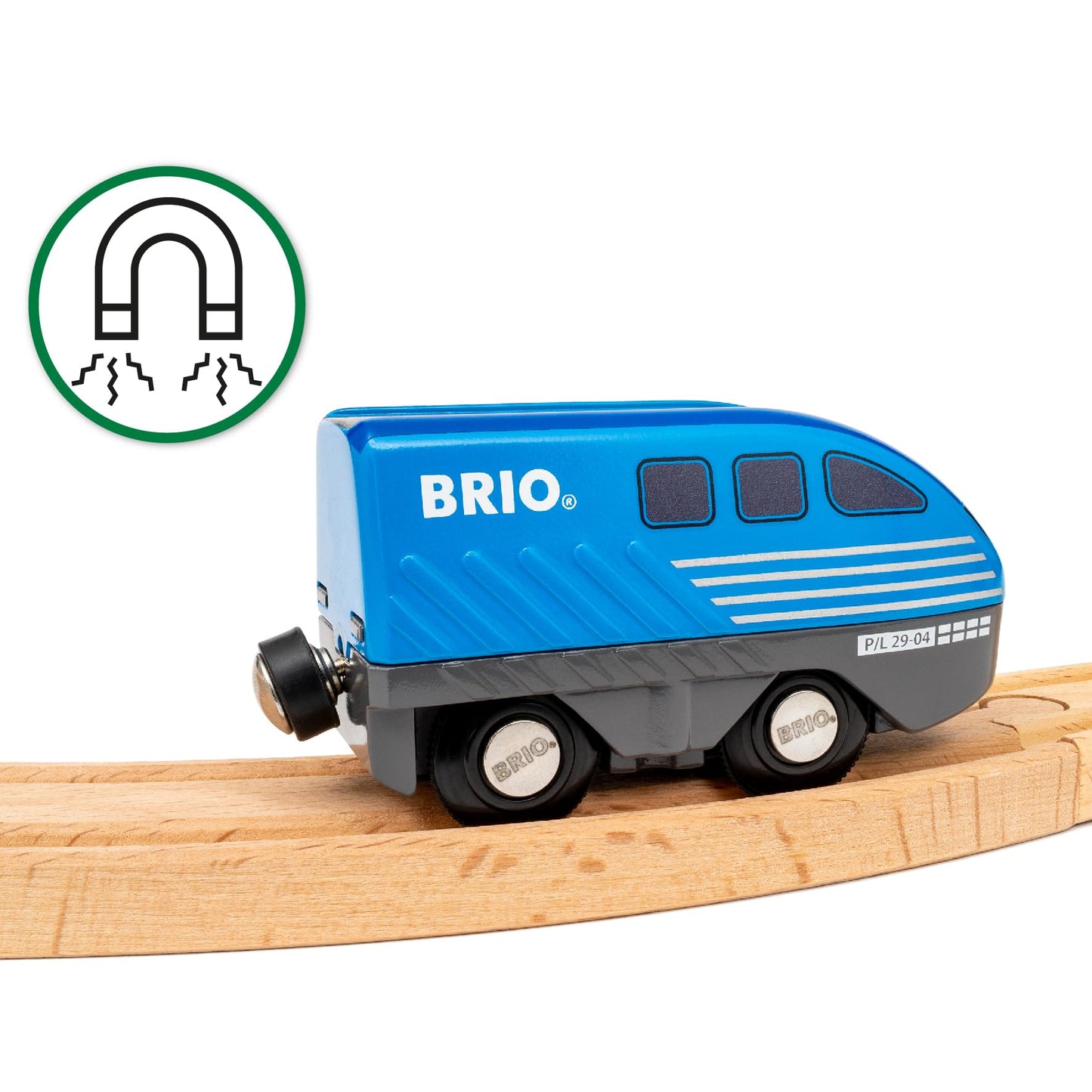 Brio World - 36019 Pull Back Train | Toy Train For Kids Aged 3 Years Up
