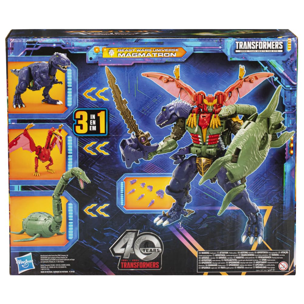 Transformers Legacy United Commander Class Beast Wars Universe Magmatron  10-inch 3-in-1 Converting Action Figure  8+