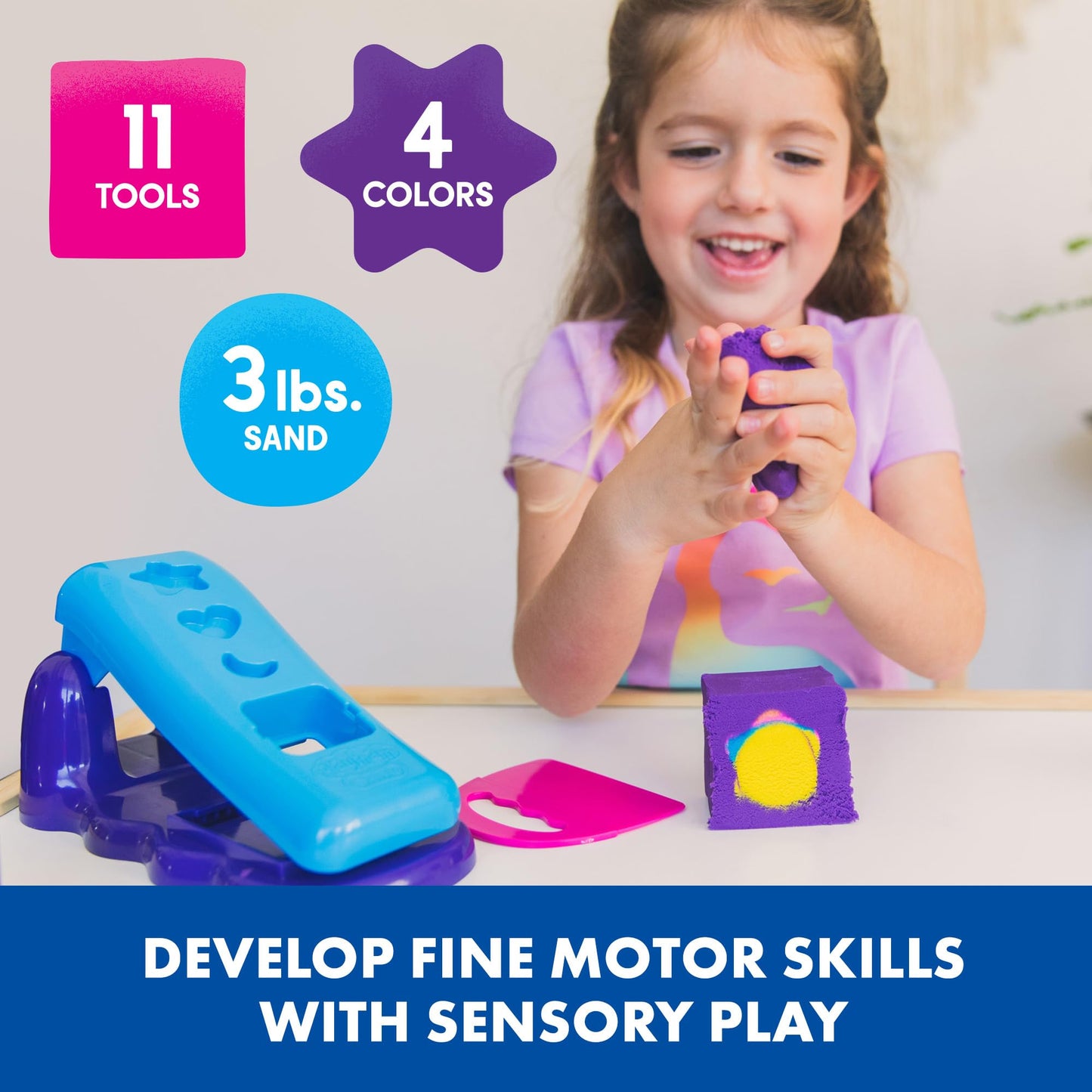 Educational Insights Playfoam® Sand Magic Reveal - Non-Toxic Sensory Sand, Moldable Sand For Kids, Sensory Toys For Kids, Gift For Ages 3+