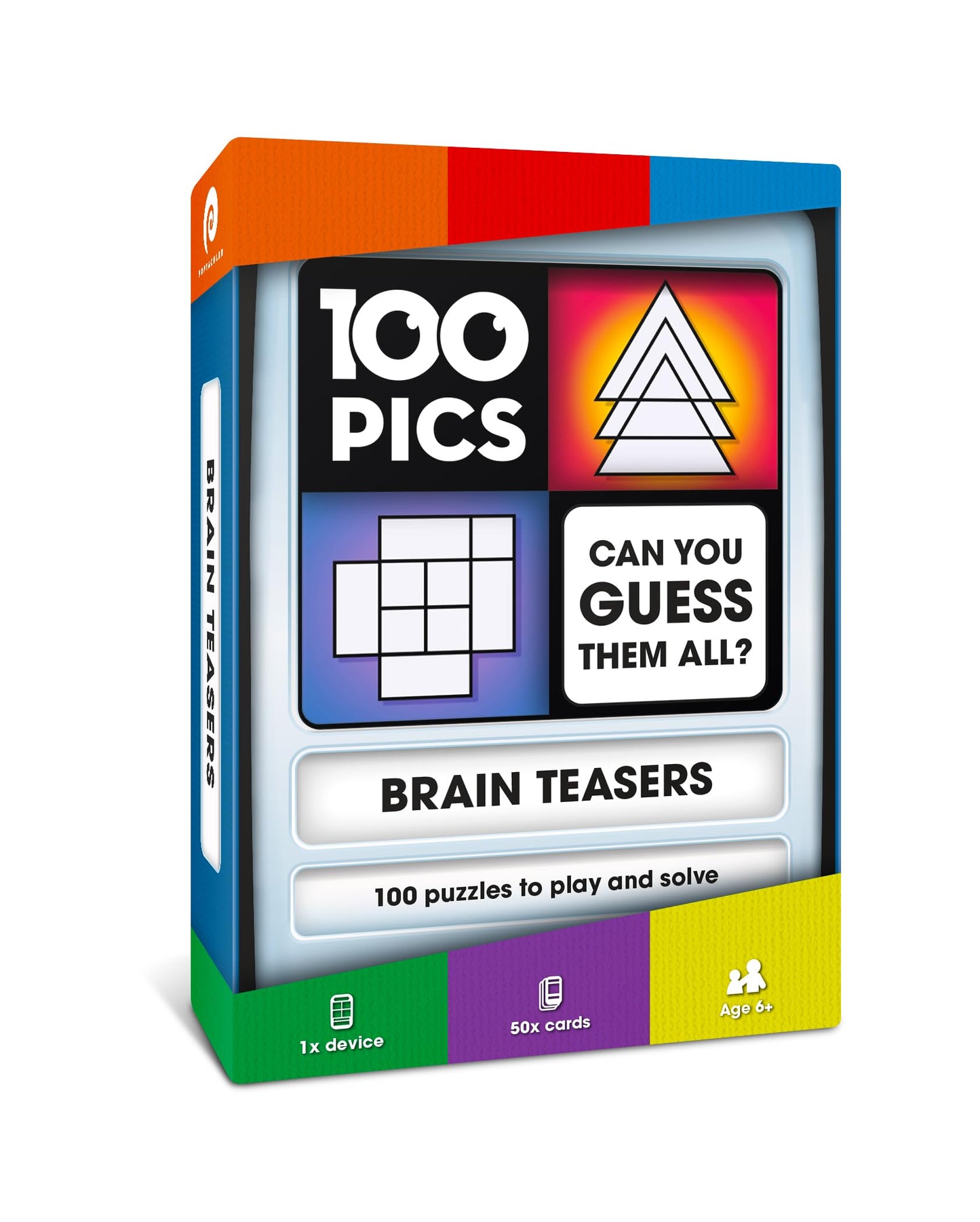 100 PICS Christmas Jokes Family Game - Secret Santa Stocking Stuffer and Travel Card Games