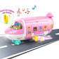Iplay, Ilearn Airplane Dollhouse Playset For Girls 3-5, Kids Pretend Play Doll House Set W/ Pink Plane, Dolls, Travel Accessorie
