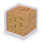 Original 3D Wooden Brain Teaser Puzzle: Engaging 3D Puzzle Box for Kids 8-12 & mature-themeds  Desk Toys Delight  Challenging Games & Wooden Puzzles for mature-themed Brain Boost (Golden Edition)
