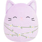Squishmallows Original 8in Mak The Lavender Cat Wrapped in Flower Stems - Official Jazwares Easter Plush (Little)