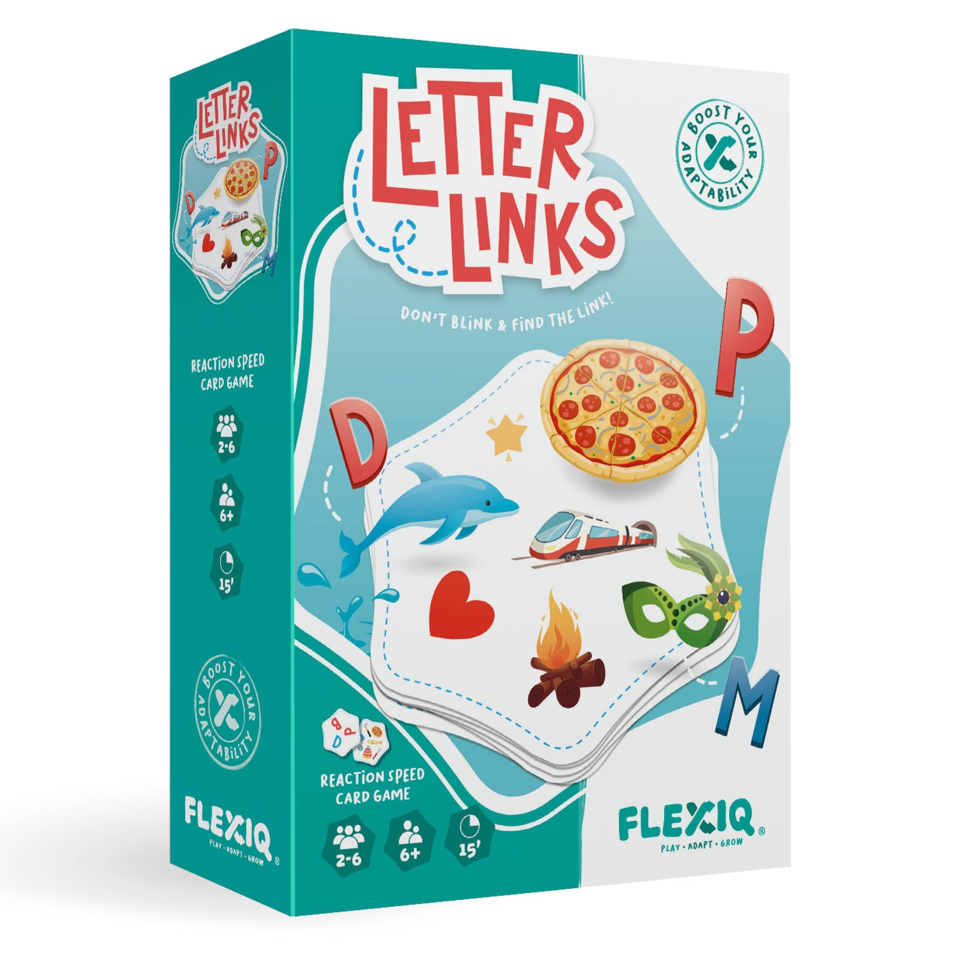 WHAT DO YOU MEME? Letter Links - Word Match Game by FlexiQ  Brain Teasers for Kids 6+  Board Games for Family Night