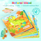 Zeoddler Wooden Puzzles For Toddlers, 8 Pack Animal Jigsaw Puzzles For Kids3-5, 9 Pieces Preschool Learning Activities, Learning & Educational Toys, Gift For Boys, Girls