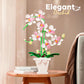 RECROQUO Orchid Flower Bouquet Set - 718 PCS Artificial Orchids with Vase, Pink, Green & White - Perfect for Mother's Day & Birthdays