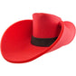 FUNSTITUTION Cowboy Hat - Giant Foam Hat - Oversized Cowboy Hat - Red - For Adults and Kids - Hilarious Hat - Large - Polyuretha