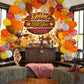 Gobble Till You Wobble Banner Backdrop 8x6FT Fall Maple Leaves Pumpkin Turkey Friendsgiving Photography Background Funny Rustic
