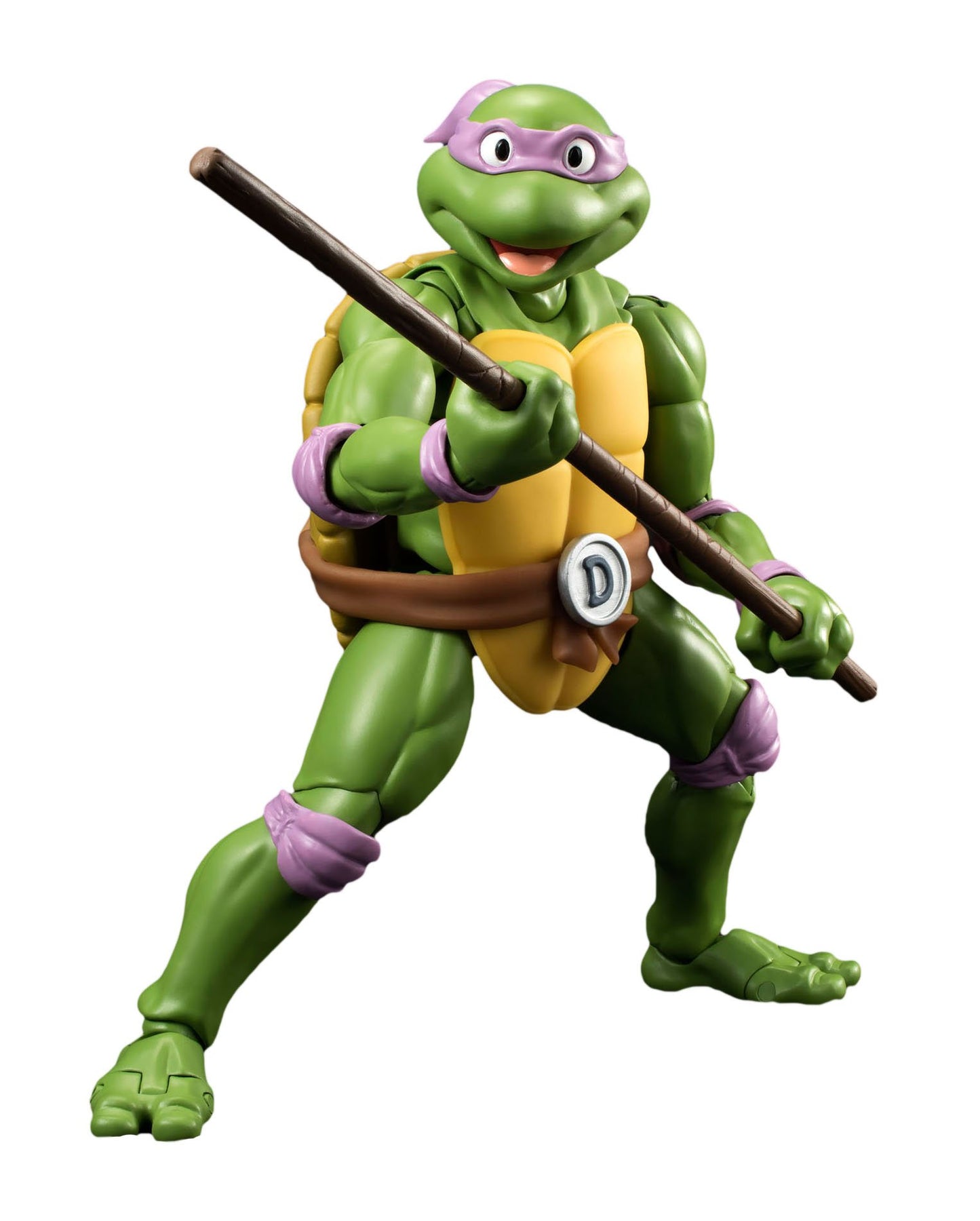 Bandai TAMASHII NATIONS S.H. Figuarts Donatello Action Figure, 6" Green, Plastic, Model BAN06451, Teenage Mutant Ninja Turtles