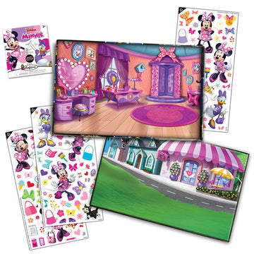 Colorforms - Disney Minnie Mouse Box Set - Pieces Stick Like Magic! - Fun Storytelling Play - Ages 3+