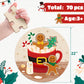 Ciyvolyeen Christmas Floor Puzzles For Kids Ages 3 4 5 6 7 8 Jigsaw Puzzles Penguin And Gingerbread Man Double Sided Large Round Puzzle Gifts Presents For Kids Children Toddler 22' 70 Pieces
