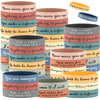 Sieral 50 Pcs Inspirational Wristbands Motivational Rubber Bracelets Thank You Gifts Bulk for Students Women Men Stretch Quote S