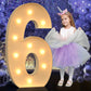 4Ft Light Up Numbers, Large Marquee Numbers For 6Th 16Th 60Th Birthday Decorations, Giant Light Up Numbers For Party Anniversary