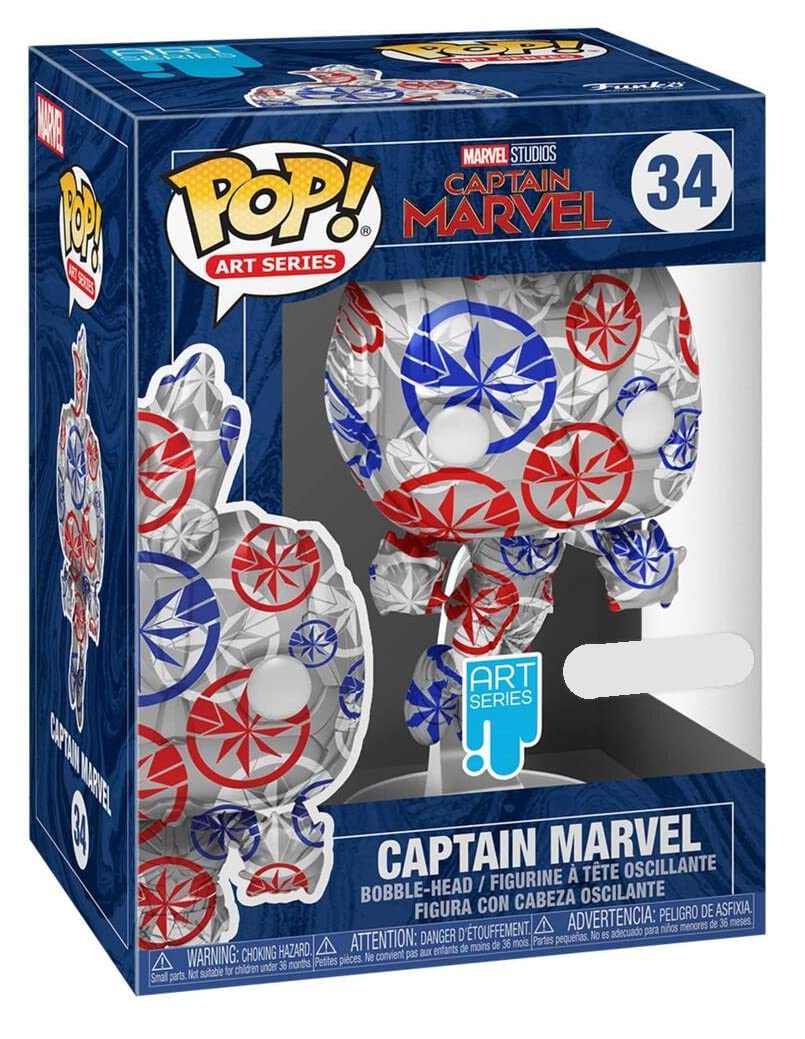 Funko Pop Marvel Captain Marvel Artist Series #34 Exclusive Special Edition Pop Figures Marvel