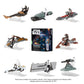 STAR WARS Micro Galaxy Squadron OBI-Wan Kenobi's Jedi Interceptor Mystery Bundle - 3-Inch Light protective covering Class and Scout Class Vehicles with Accessories