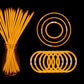 Yofobu Orange Glow Sticks Light Up Bracelet Necklaces Bulk 50Ct 8' Glowsticks With Connectors 4Th Of July Neon Party Supplies For Hawii Carnival Halloween Christmas Easter Birthday