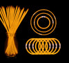 Yofobu Orange Glow Sticks Light Up Bracelet Necklaces Bulk 50Ct 8' Glowsticks With Connectors 4Th Of July Neon Party Supplies For Hawii Carnival Halloween Christmas Easter Birthday
