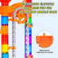 247Pcs Marble Run With Motorized Elevator, Construction Building Blocks Toys With 30 Glass Marbles And 30 Glow In The Dark Marbl