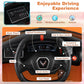 Costzon Ride On Car  Licensed Chevrolet Corvette C8 Kids' Electric Vehicles w/Remote Control  Wireless Connection  Lights/Horn/Music/4-Wheel Spring Suspension  Kids Car for Boys Girls Aged 3+(Orange)